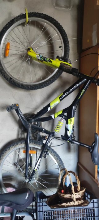 Bicicleta 24 Doble Suspensión Rockrider