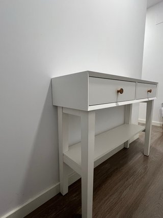 Mueble recibidor Banak madera blanco