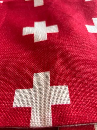 Funda Cojín Diseño Cruz Suiza Roja
