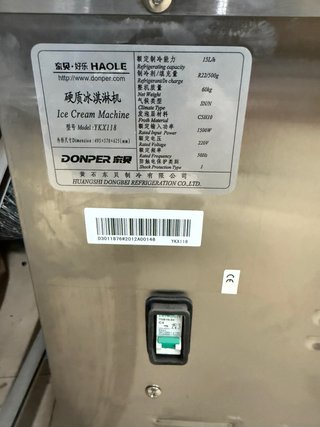 Máquina de helado duro automática