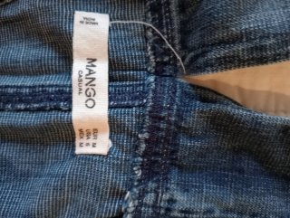 Vestido peto vaquero Mango T M