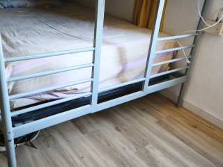Litera Metálica Gris Doble Cama