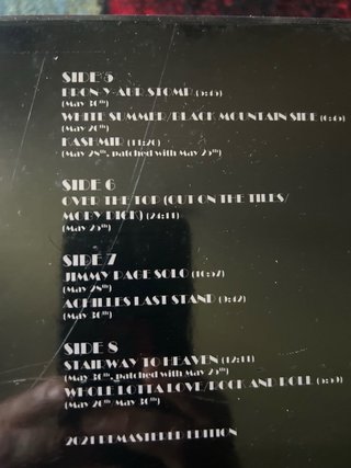 Led Zeppelin Box 4 Vinili Live Over The Top