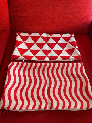 Funda Cojín Diseño Triángulos y Rayas