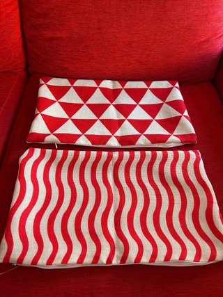 Funda Cojín Diseño Triángulos y Rayas