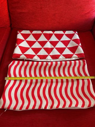 Funda Cojín Diseño Triángulos y Rayas