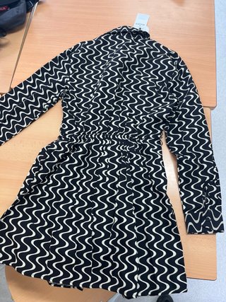 Camisa larga estampada mujer