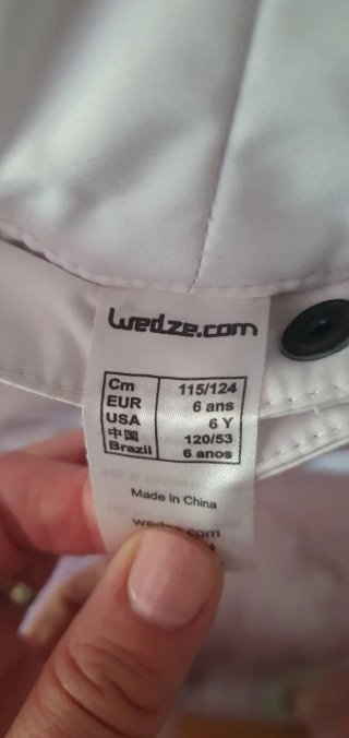 Pantalón de esquí blanco para niña