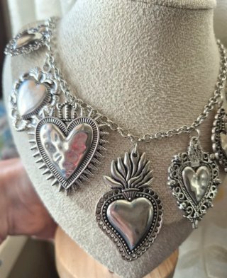 Collana Sacro Cuore Argento