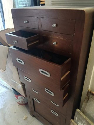 Mueble Cajonera Madera Marrón