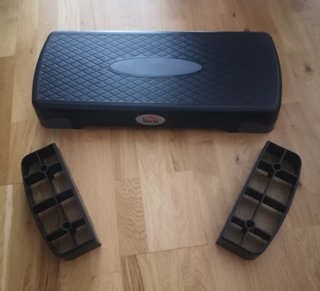 Step Fitness HOMCOM Plástico Negro