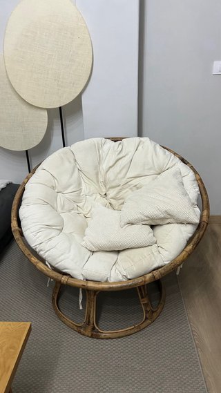 Sillón Papasan Casa Shops  Bambú Ratán Beige