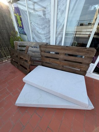 Sofá de Palets con Cojines