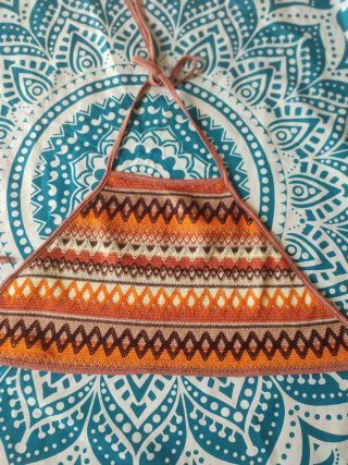 Top Shein étnico talla S