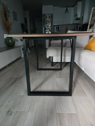 ¡¡Mesa comedor de madera con cristal!!