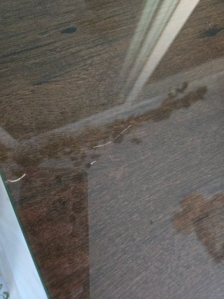¡¡Mesa comedor de madera con cristal!!