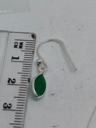Pendientes Plata Ley 925 Esmeralda