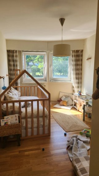 Cama / Parque Montessori Madera Natural