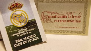 Moneda Conmemorativa Real Madrid 75 Aniversario