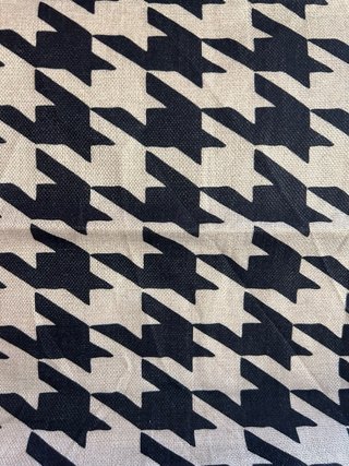 Funda cojín tela beige y negro