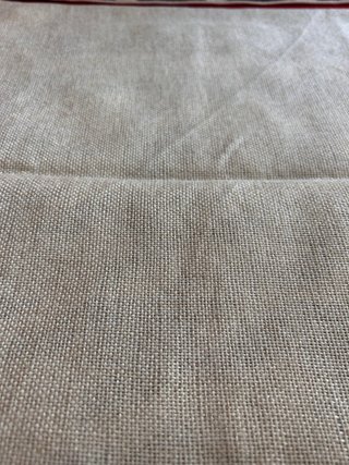 Funda cojín tela beige y negro