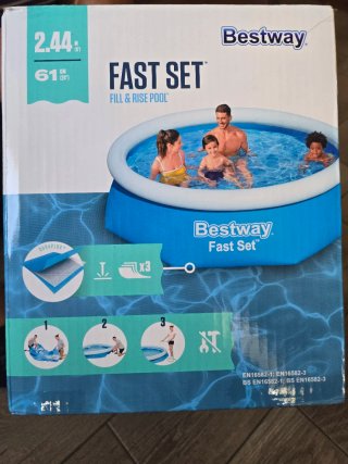 Piscina Bestway Fast Set 2.44m