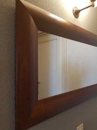 Espejo pared madera