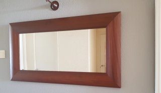 Espejo pared madera