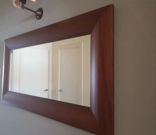 Espejo pared madera