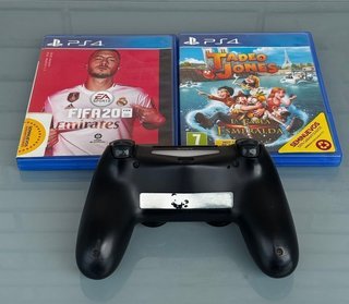 PS4 500GB Negra + Mando + 2 Juegos