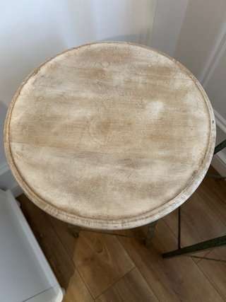 2 Taburetes altos madera y metal