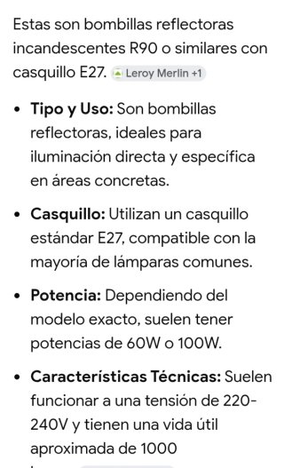 Bombillas plateadas