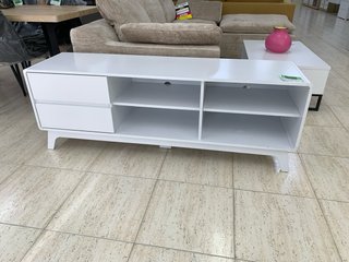 Mueble TV blanco con cajones