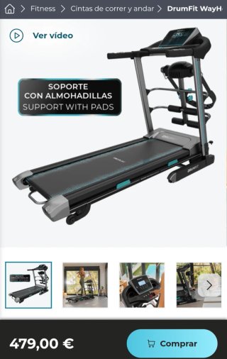 Cinta de correr Cecotec Drumfit Wayhome 1600