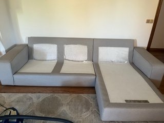 Sofá modular gris Ikea