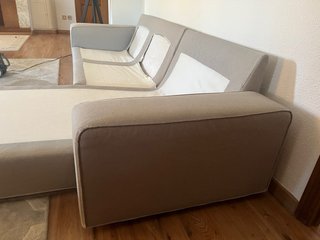 Sofá modular gris Ikea