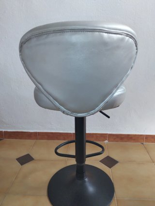 Taburete Giratorio Piel Sintética