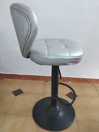 Taburete Giratorio Piel Sintética