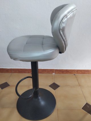 Taburete Giratorio Piel Sintética