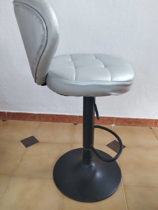 Taburete Giratorio Piel Sintética
