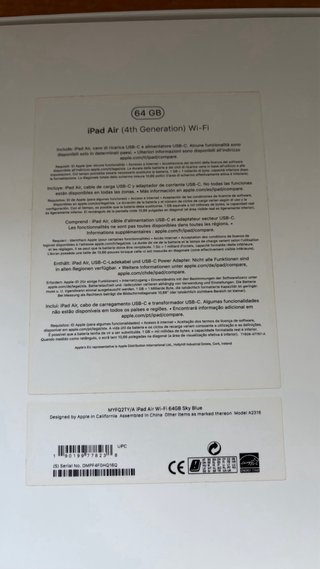 Ipad Air 4a generación