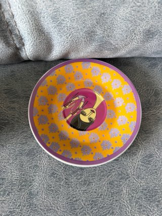 Juego café pop art naranja y morado