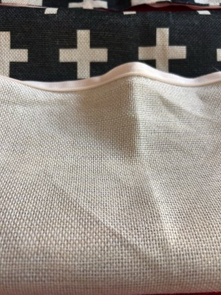 Funda Cojín Cruz Blanca Negra
