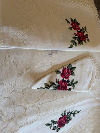 Mantelería 180x150 con servilletas sin estrenar