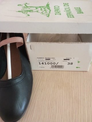 Zapatos Flamenca Profesionales Negros