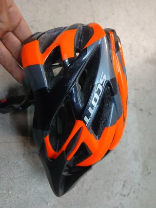 Casco Bici Scott Arancione/Grigio Taglia 50-56