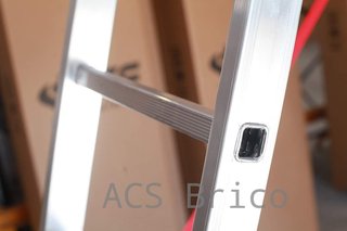 Escalera Aluminio 3x9 - 2,5+2,5+2,5 M - 66x25mm