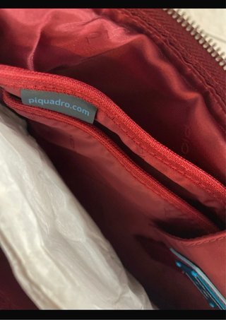 Cartella Piquadro rossa in pelle