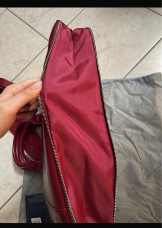 Cartella Piquadro rossa in pelle