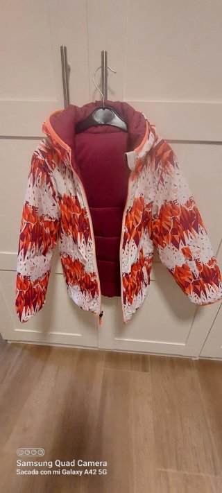 Chaqueta reversible de nieve para niña Wedze